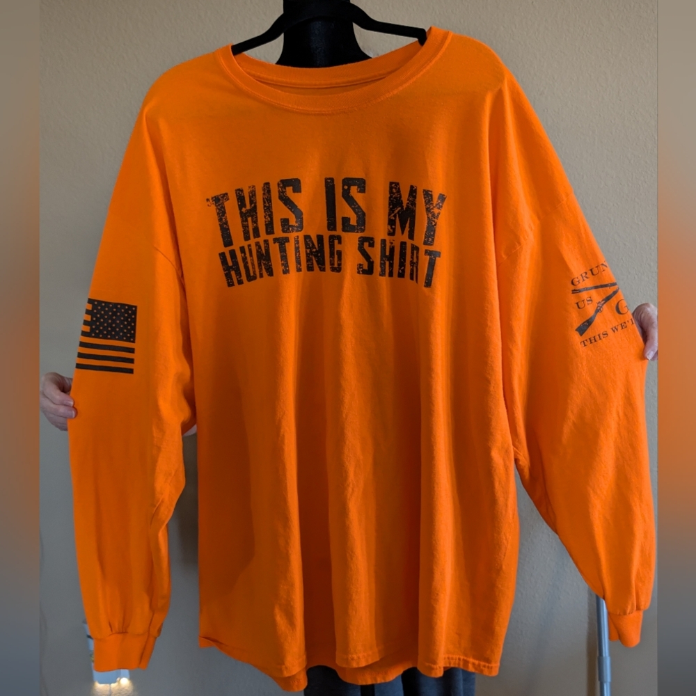 Grunt Style Bright Orange Long Sleeve Tee